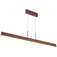 LAMPA wisząca COCONUT A0010-310 Candellux metalowa OPRAWA liniowa belka LED 28W 4000K zwis brązowy