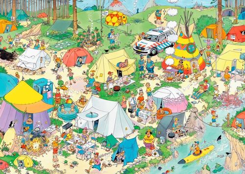Puzzle Jumbo 1000 Elementów Biwakowanie na Arena.pl