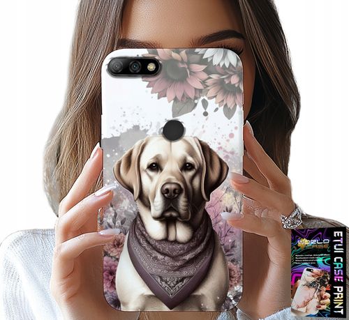 ETUI DO HUAWEI Y7 2018 - PIESEK PIESKI HUSKY PSIE WZORY + SZKŁO na Arena.pl