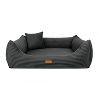 Ortopedyczne legowisko RIMINI Grafitowy S – Pianka VISCO MEMORY