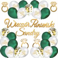 Zestaw Wieczór Panieński Dekoracje Balonowe Imię
