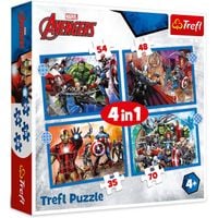 puzzle 4w1 odważni avengersi 34386
