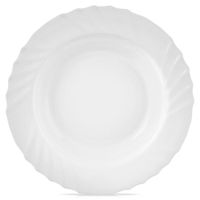Talerz Obiadowy Duży Głęboki na Zupę Dania Potrawy Biały Luna 350 ml