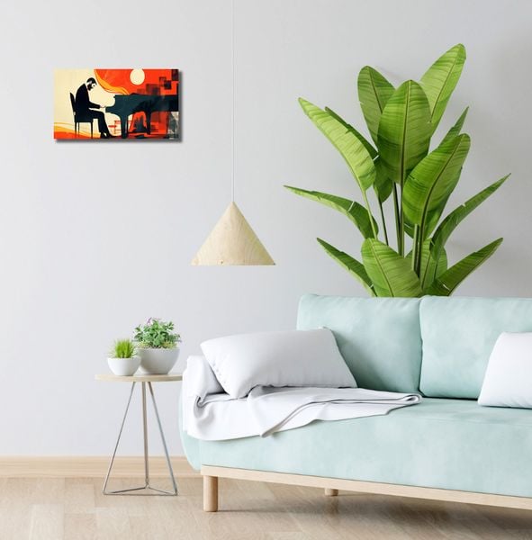 Obraz 40x20cm Pianista zdjęcie 2