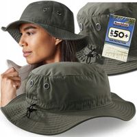 KAPELUSZ BUCKET DAMSKI MĘSKI Z REGULACJĄ PRZECIWSŁONECZNY FILTR UPV 50+