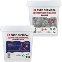 SODA OCZYSZCZONA + BORAKS WODOROWĘGLAN SODU I CZTEROBORAN SODU 2x 5kg