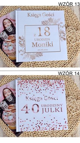 Księga gości karty białe na urodziny rocznice nietypowe okazje na Arena.pl