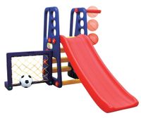 Plac Zabaw Zjeżdżalnia Z Koszykówką Piłka 4 W 1