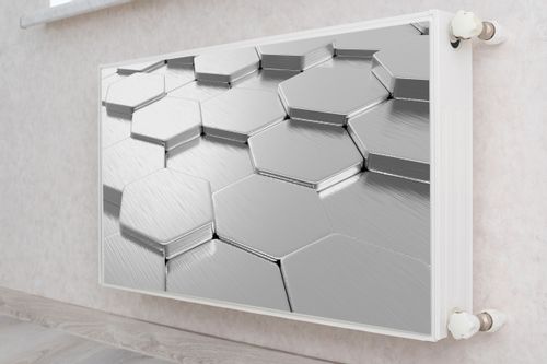Mata MAGNETYCZNA Kaloryfera Heksagony Nowoczesny Wzór 3D 90cm x 60cm na Arena.pl
