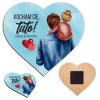 Prezent Na Dzień Ojca Do Szkoły Magnes Serce Upominek Dla Taty