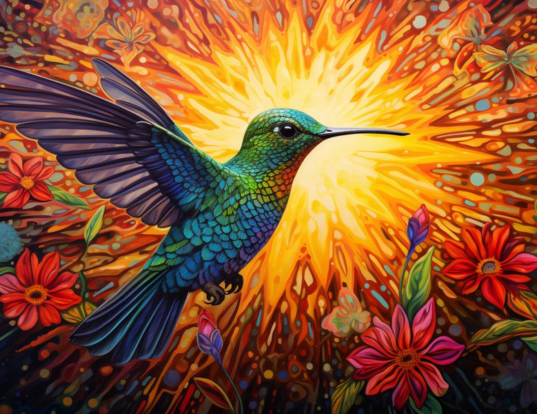 Plakat 65x50cm Koliber Barw zdjęcie 1