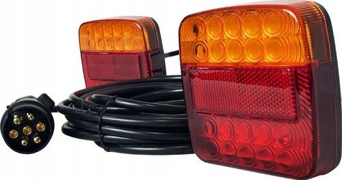 ZESTAW LAMP LED PRZYCZEPY PRZYCZEPKA NA MAGNES Z PRZEWODEM 7.5 M na Arena.pl