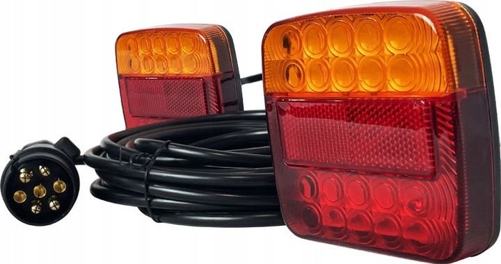 ZESTAW LAMP LED PRZYCZEPY PRZYCZEPKA NA MAGNES Z PRZEWODEM 7.5 M zdjęcie 3