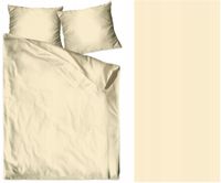 Pościel satyna bawełniana jednobarwna 140x200 Bielbaw krem