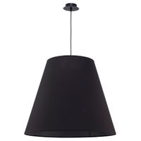 Wisząca lampa do salonu Moss 9737 Nowodvorski klasyczna z abażurem czarna