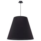 Wisząca lampa do salonu Moss 9737 Nowodvorski klasyczna z abażurem czarna