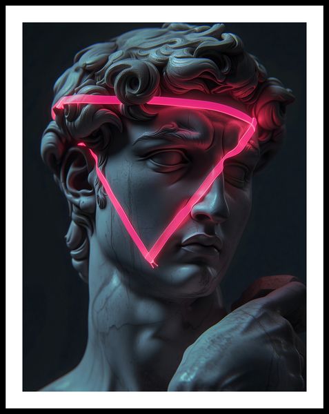 Plakat 50x65cm Neonowy Renesans zdjęcie 3