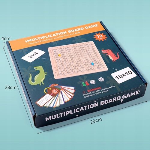 Tabliczka Mnożenia Planszowa Gra Logiczna 2 W 1 na Arena.pl