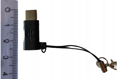 Przejściówka micro usb typ b na usb typ c czarna gadżet do do smartfon 'a na Arena.pl