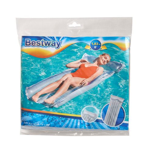 Materac Dmuchany Plażowy Do Pływania Na Basen Wodę Bestway 44013 Szary 90Kg na Arena.pl