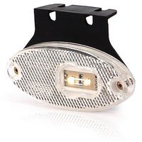 Lampa LED pozycyjna przednia owalna biała (309Z)