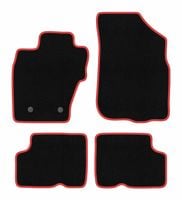 Dywaniki welurowe CARLUX-RED do Dacia Duster I 4WD 2010-2018 czarne