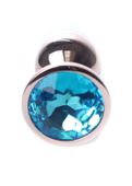 Plug-Jewellery Red Gold Plug- Light Blue