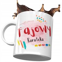 Kubek Dla Karateki Fajowy Karateka Prezent Z Nadrukiem Ze Zdjęciem