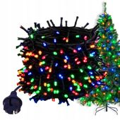 LAMPKI CHOINKOWE 1000 LED ZEWNETRZNE EFEKTY FLASH MULTICOLOR