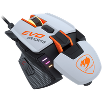 cougar mysz gamingowa 700m evo esports, usb, rgb, biała
