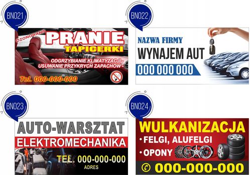 Reklama Naklejka na samochód SERWIS I NAPRAWA na Arena.pl