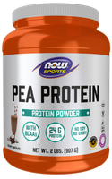 NOW FOODS Pea Protein, Creamy Chocolate -Białko Grochowe, czekoladowe (907g