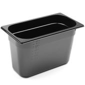 pojemnik gastronomiczny gn 1/3 z czarnego poliwęglanu 325x176x200mm