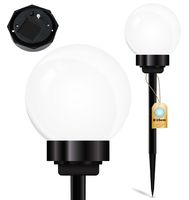 Lampa solarna wbijana ogrodowa kulka ATRIS 15cm LUMSOL1015