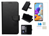 Etui z klapką do SAMSUNG GALAXY A21S Wallet zamykane + folia ochronna TPU