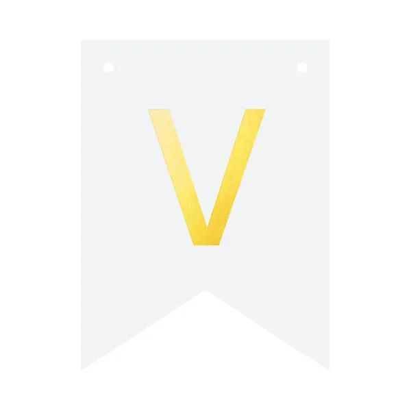 Baner DIY 16 cm - literka V zdjęcie 2