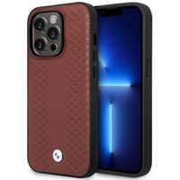 Etui BMW BMHMP14L22RFGR iPhone 14 Pro 6,1" burgundowy/burgundy Leather