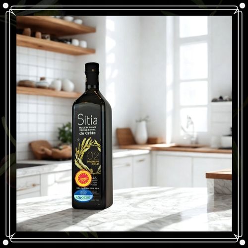 GRECKA oliwa z oliwek SITIA 0,2% butelka 1L - Nowe Zbiory - data do 04/2027 na Arena.pl