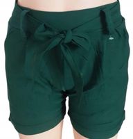 SZORTY spodenki damskie krótkie z paskiem mega elastyczne ZIELONE L