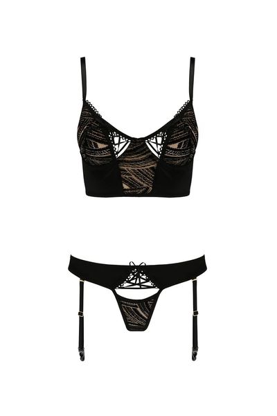 Bielizna-Lara Set Black S/M - Casmir zdjęcie 3
