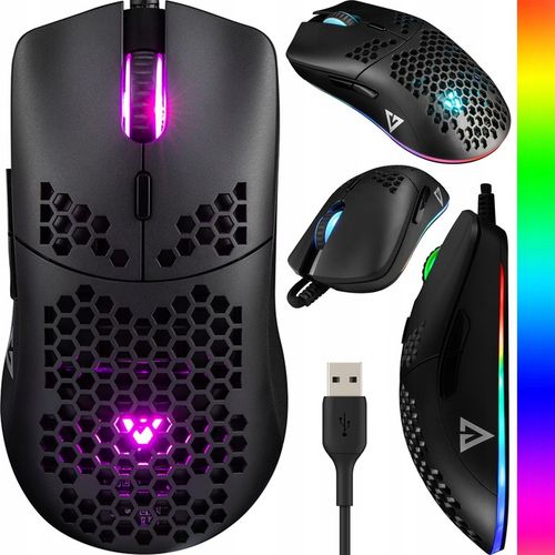 PRZEWODOWA MYSZKA GAMINGOWA 12400 DPI RGB USB MODECOM VOLCANO SHINOBI 3327 na Arena.pl