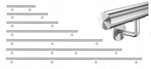 Poręcz schodowa, ścienna solidna rura 2,0 mm stal nierdzewna długość na Arena.pl