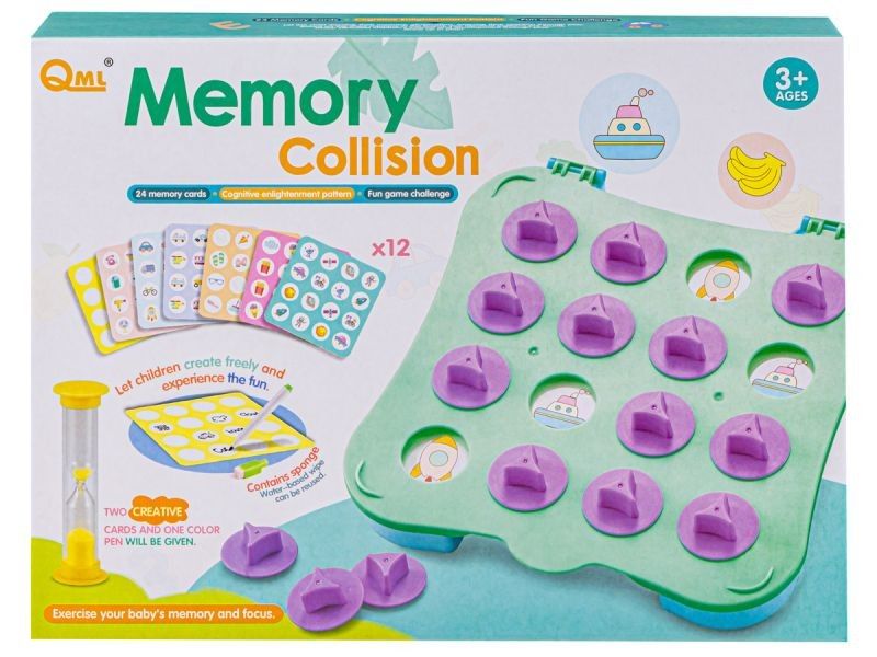 Edukacyjna Gra Memory, Super Na Pamięć, Plansza, Klepsydra, Karty zdjęcie 3