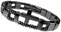 męski różaniec bransoletka męska dziesiątka różańca HEMATYT - dla kierowcy