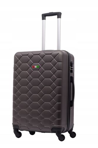 WALIZKA PODRÓŻNA ROZMIAR ŚREDNI M 60L BAGIA WALIZKI ABS AMSTERDAM na Arena.pl