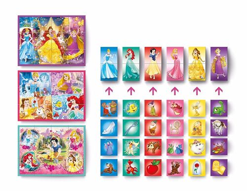 Clementoni - Klocki Cubes Multiplay Princess 41504 na Arena.pl