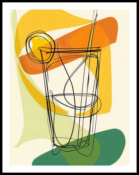 Plakat 50x65cm Koktajl Artystyczny zdjęcie 3
