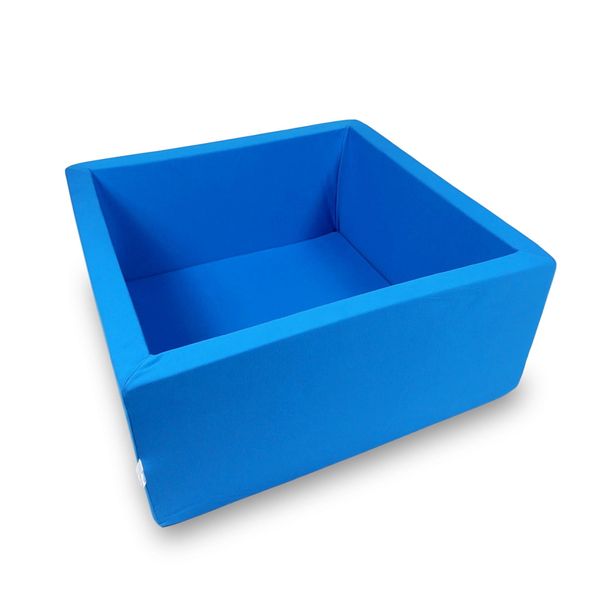 Suchy basen 90x90x40cm niebieski bez piłek zdjęcie 1