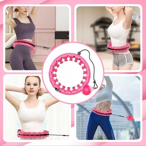 HULA HOP Z OBCIĄŻENIEM ODCHUDZAJĄCE KOŁO Z WYPUSTKAMI MASAŻER OBCIĄŻNIK na Arena.pl