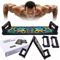 DUŻA DESKA uchwyty do robienia pompek PLATFORMA PUSH UP 16w1 wielofunkcyjna